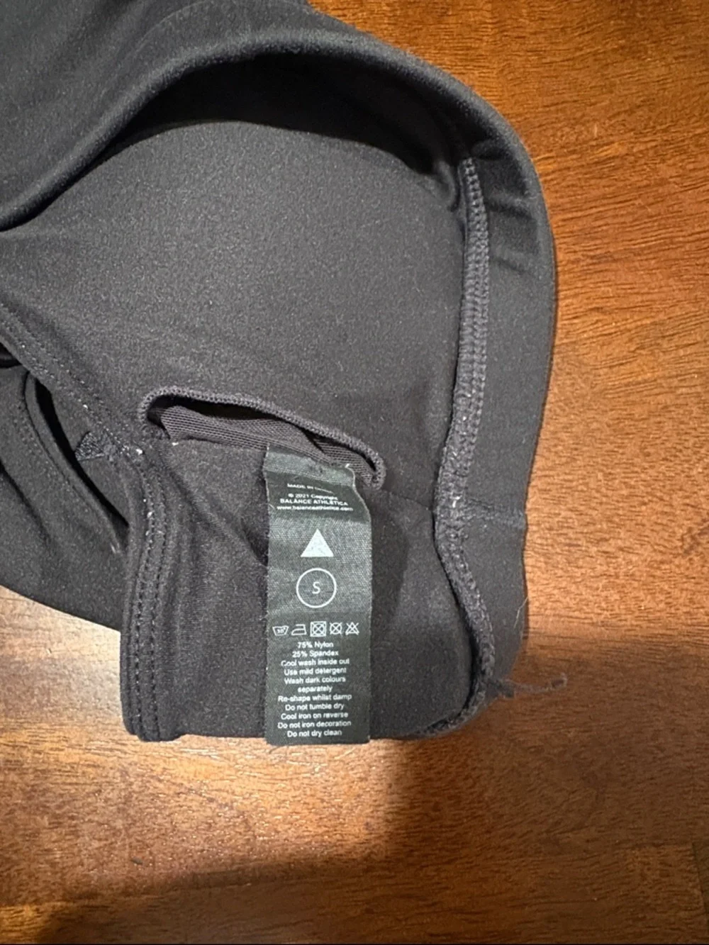 Black Racerback Sports Bra - Picture 3 of 3